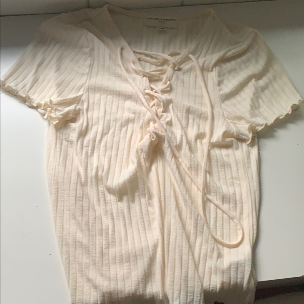 white blouse.